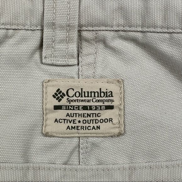 Columbia Shorts Authentic Active Outdoor Stonewashed Granite Cloth Men's Size 38 - Picture 6 of 10